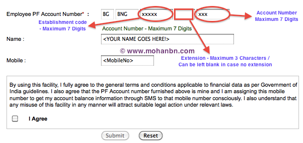 How to check pf account number by <a href=